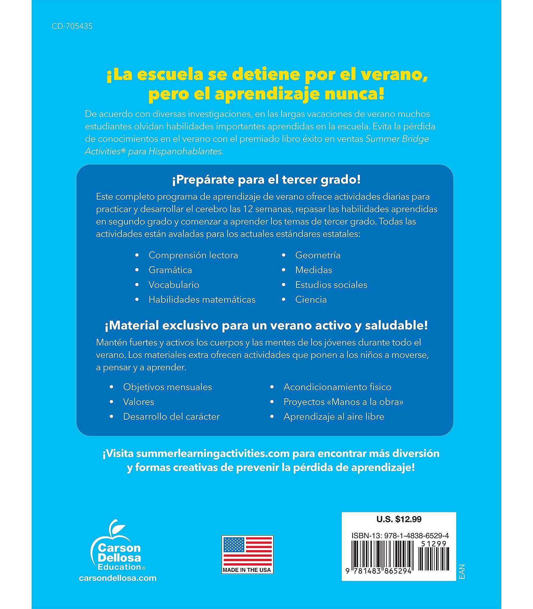 Summer Bridge Activities Summer Bridge Activities Paperback Workbook Summer Bridge Activities Spanish 2-3 (705435)
