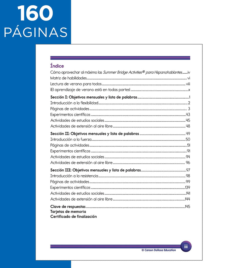 Summer Bridge Activities Summer Bridge Activities Paperback Workbook Summer Bridge Activities Spanish K-1 (705433)