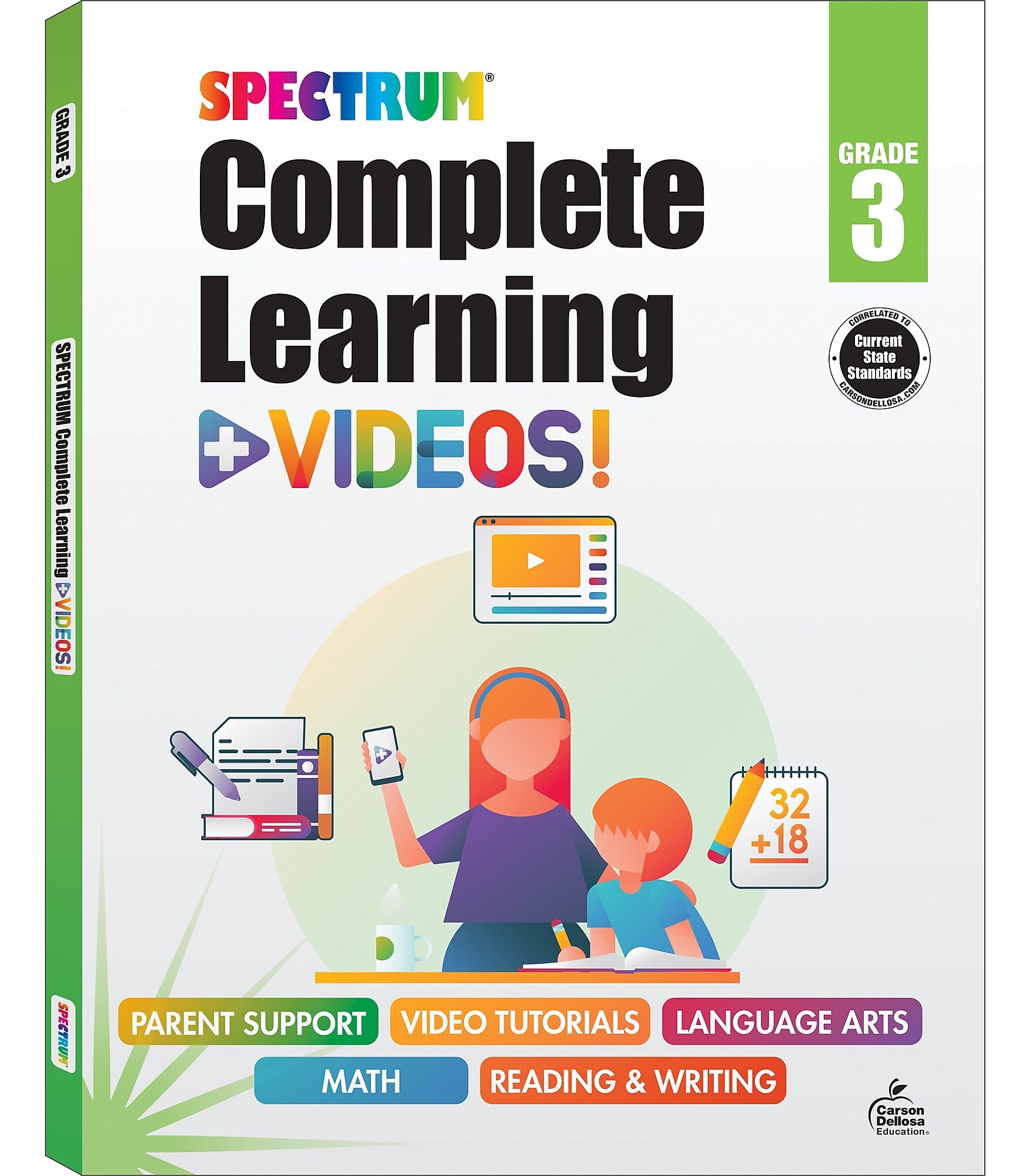 Spectrum Spectrum Paperback Workbook Complete Learning + Videos  (705428)