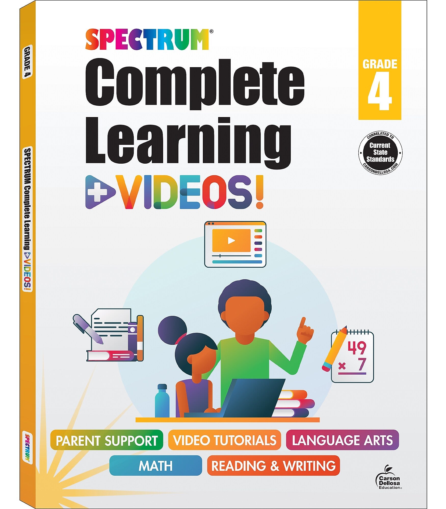 Spectrum Spectrum Paperback Workbook Complete Learning + Videos  (705429)