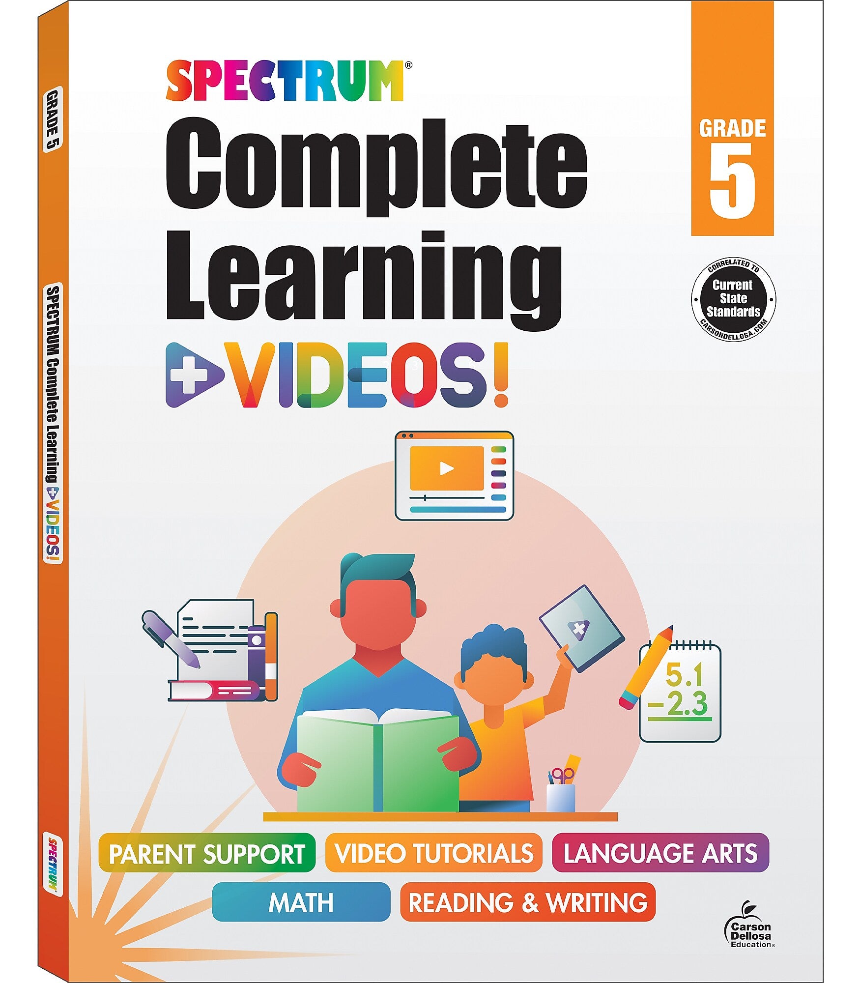 Spectrum Spectrum Paperback Workbook Complete Learning + Videos  (705430)