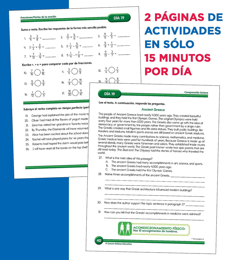Summer Bridge Activities Summer Bridge Activities Paperback Workbook Summer Bridge Activities Spanish 5-6 (705438)