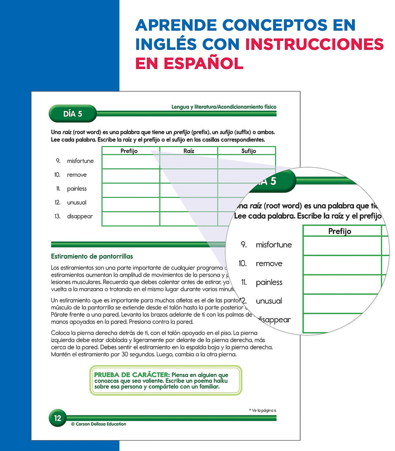 Summer Bridge Activities Summer Bridge Activities Paperback Workbook Summer Bridge Activities Spanish 6-7 (705439)