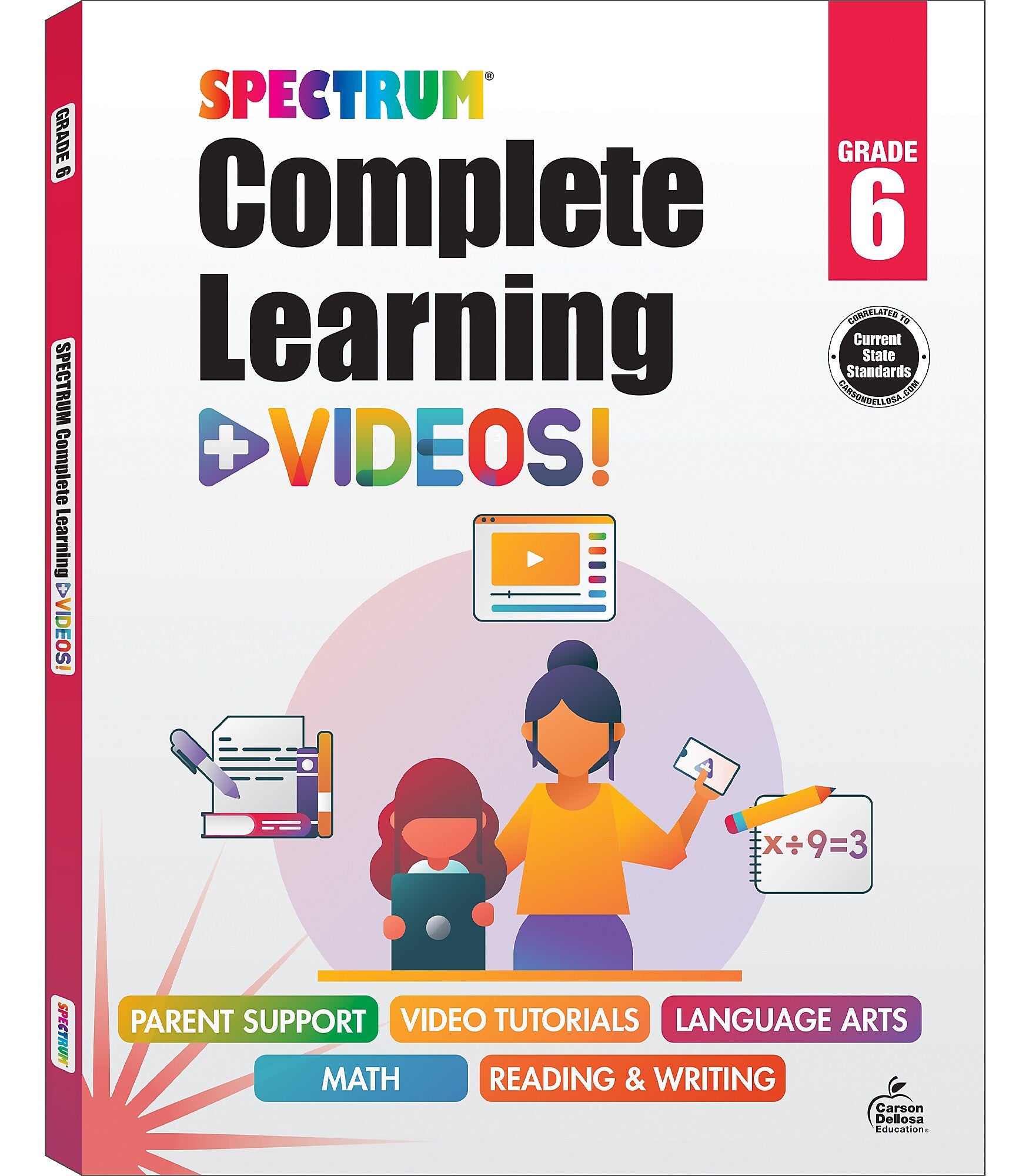 Spectrum Spectrum Paperback Workbook Complete Learning + Videos  (705431)