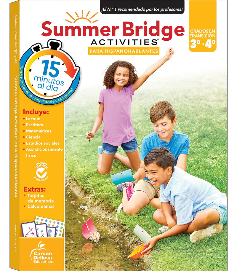 Summer Bridge Activities Summer Bridge Activities Paperback Workbook Summer Bridge Activities Spanish 3-4 (705436)