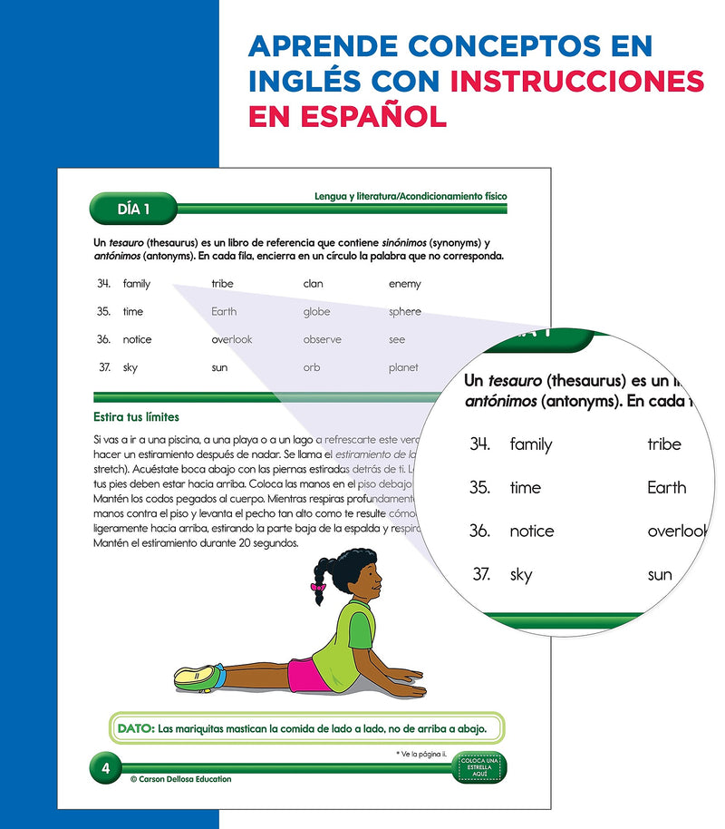 Summer Bridge Activities Summer Bridge Activities Paperback Workbook Summer Bridge Activities Spanish 4-5 (705437)