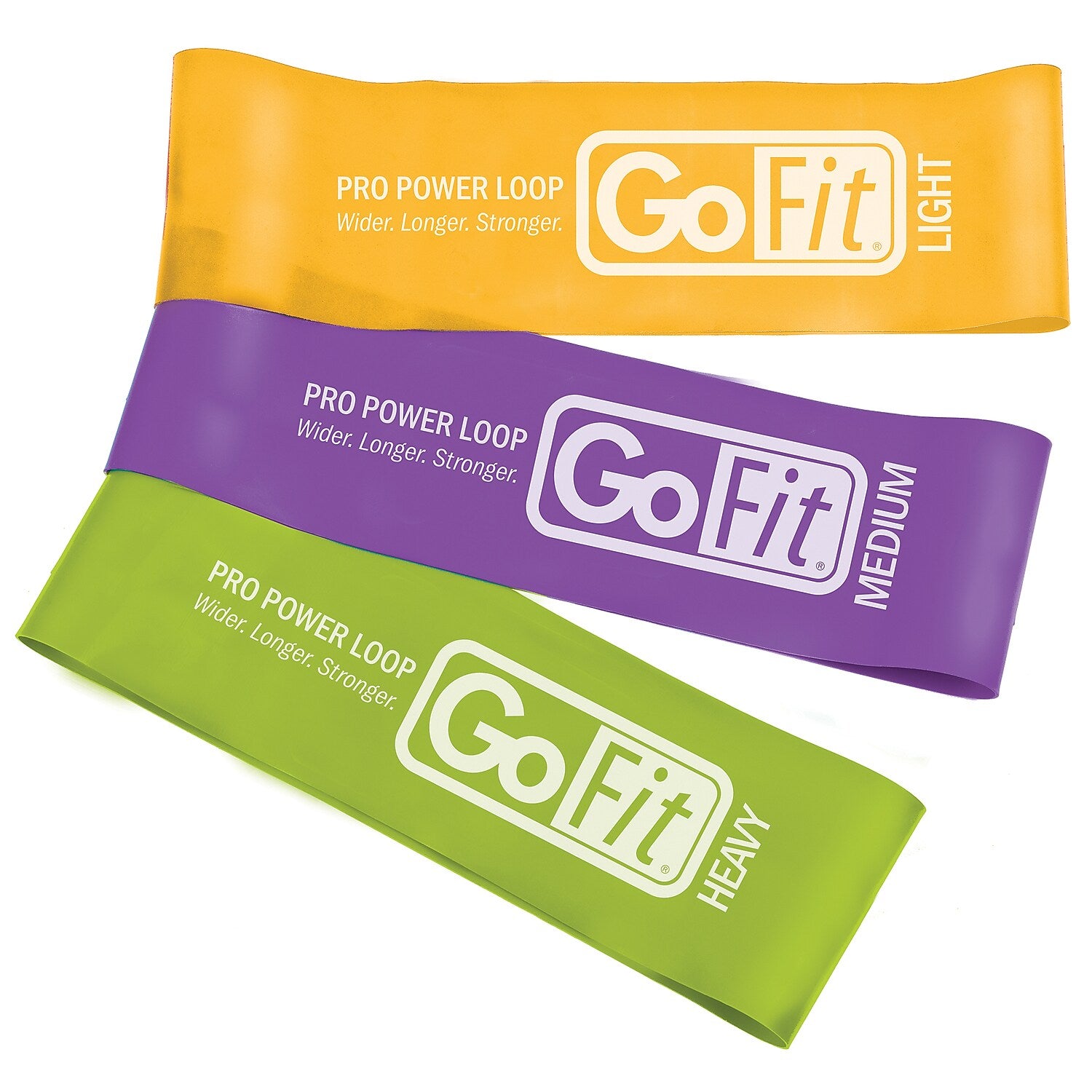Gofit Pro Power Loop Resistance Bands, Assorted Colors (GF-2XPL)