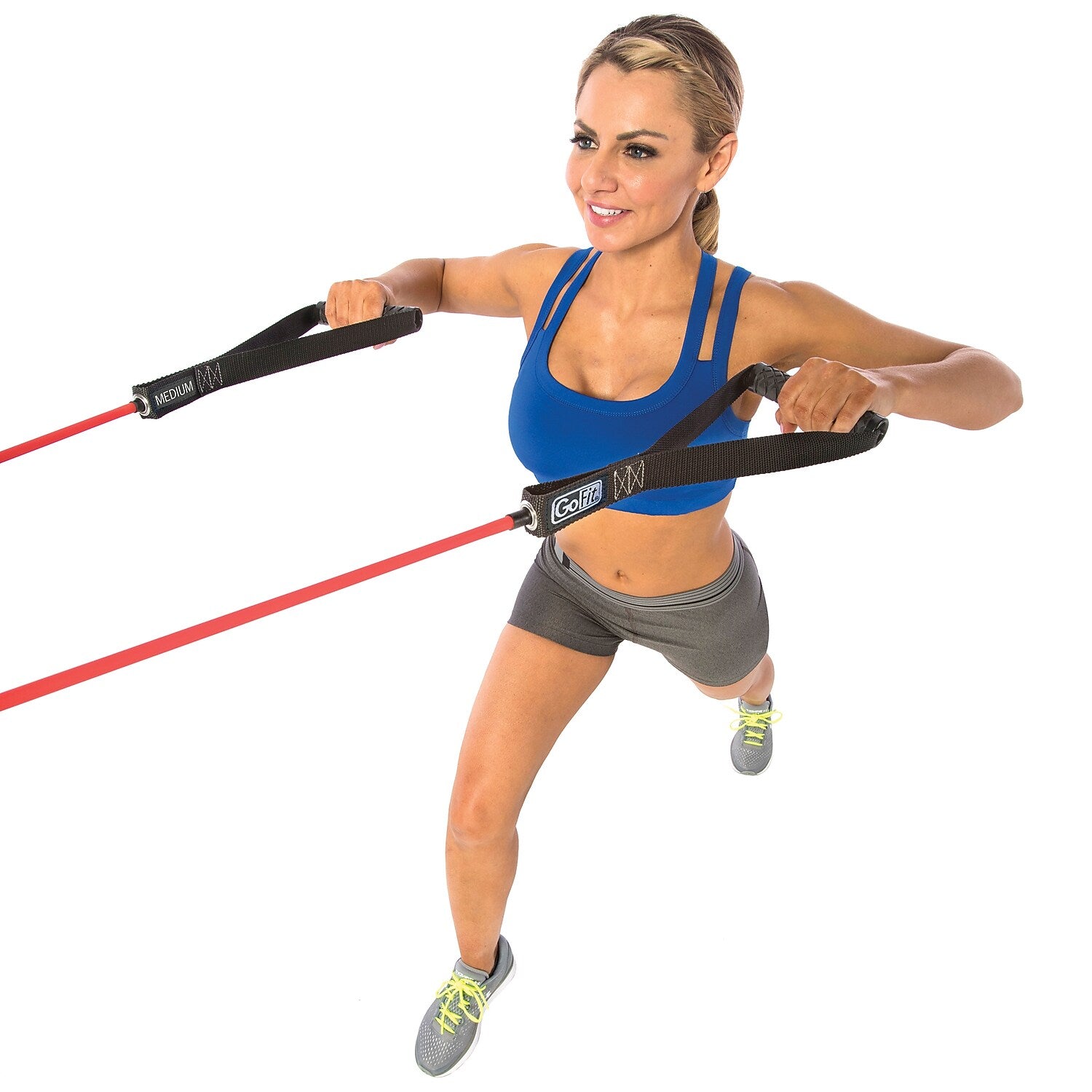 Gofit Power Tube Resistance Band, Red (GF-4TUB-M(30))