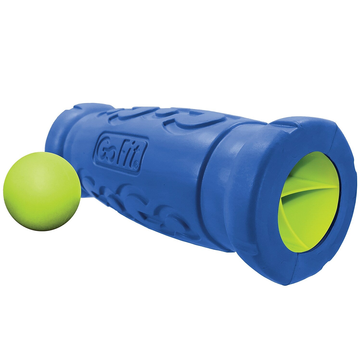 Gofit Go-Size Barrel Roller & Massage Ball, Blue (GF-BRL12)
