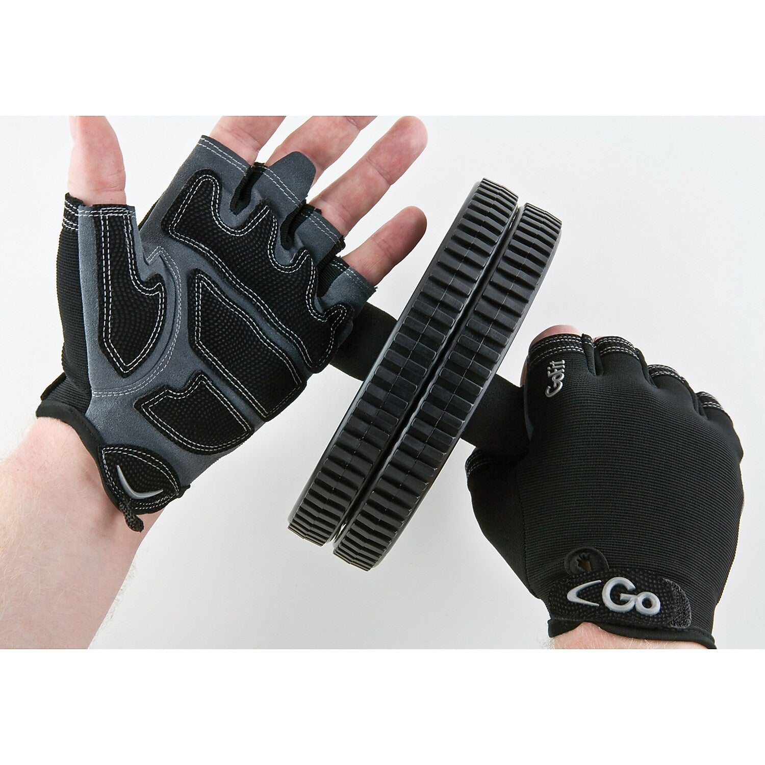 Gofit Xtrainer Men's Medium Weightlifting Gloves, Black (GF-CT-MED)