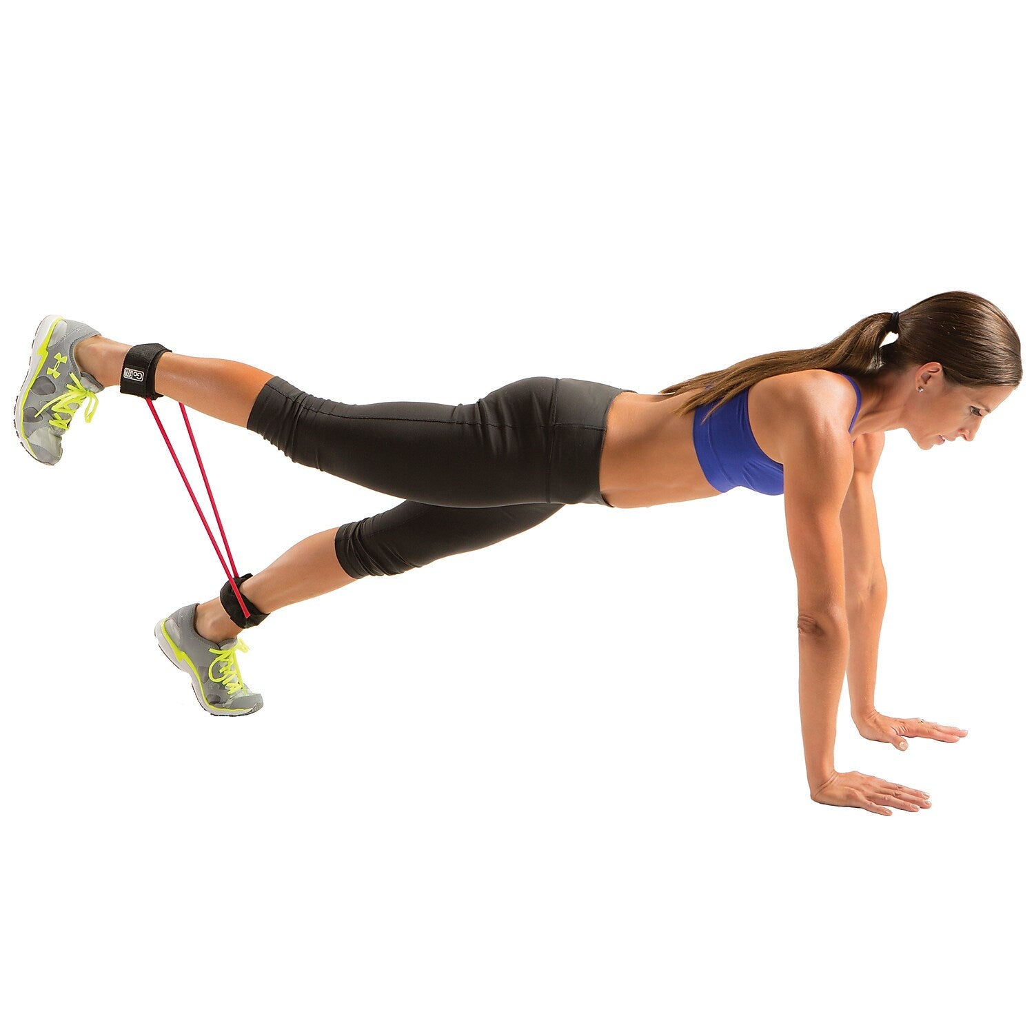 Gofit Resist-a-Cuffs Resistance Band, Red (GF-CUFF-M/H)