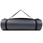 GoFit Fitness Mat with Carrying Strap, Gray (GF-FTMAT)