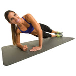 GoFit Fitness Mat with Carrying Strap, Gray (GF-FTMAT)