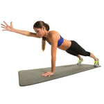 GoFit Fitness Mat with Carrying Strap, Gray (GF-FTMAT)