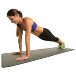 GoFit Fitness Mat with Carrying Strap, Gray (GF-FTMAT)