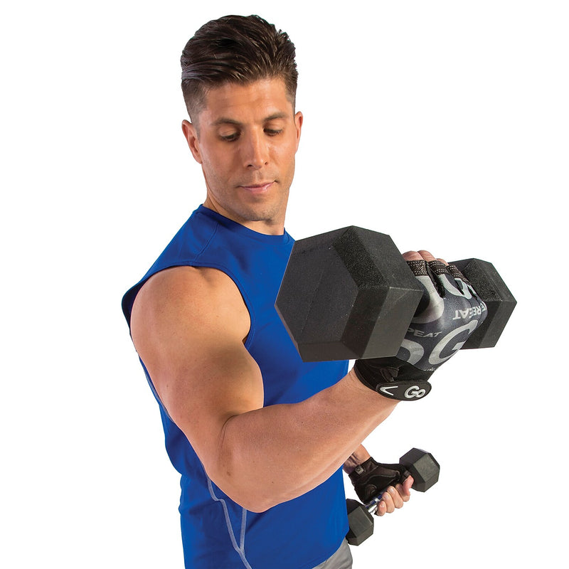 Gofit Men’s Large Weightlifting Gloves, Black (GF-MLG-L/CAM)