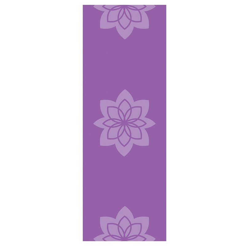 GoFit Zen Lotus Designer Yoga Mat, Purple (GF-PYM-PPL)