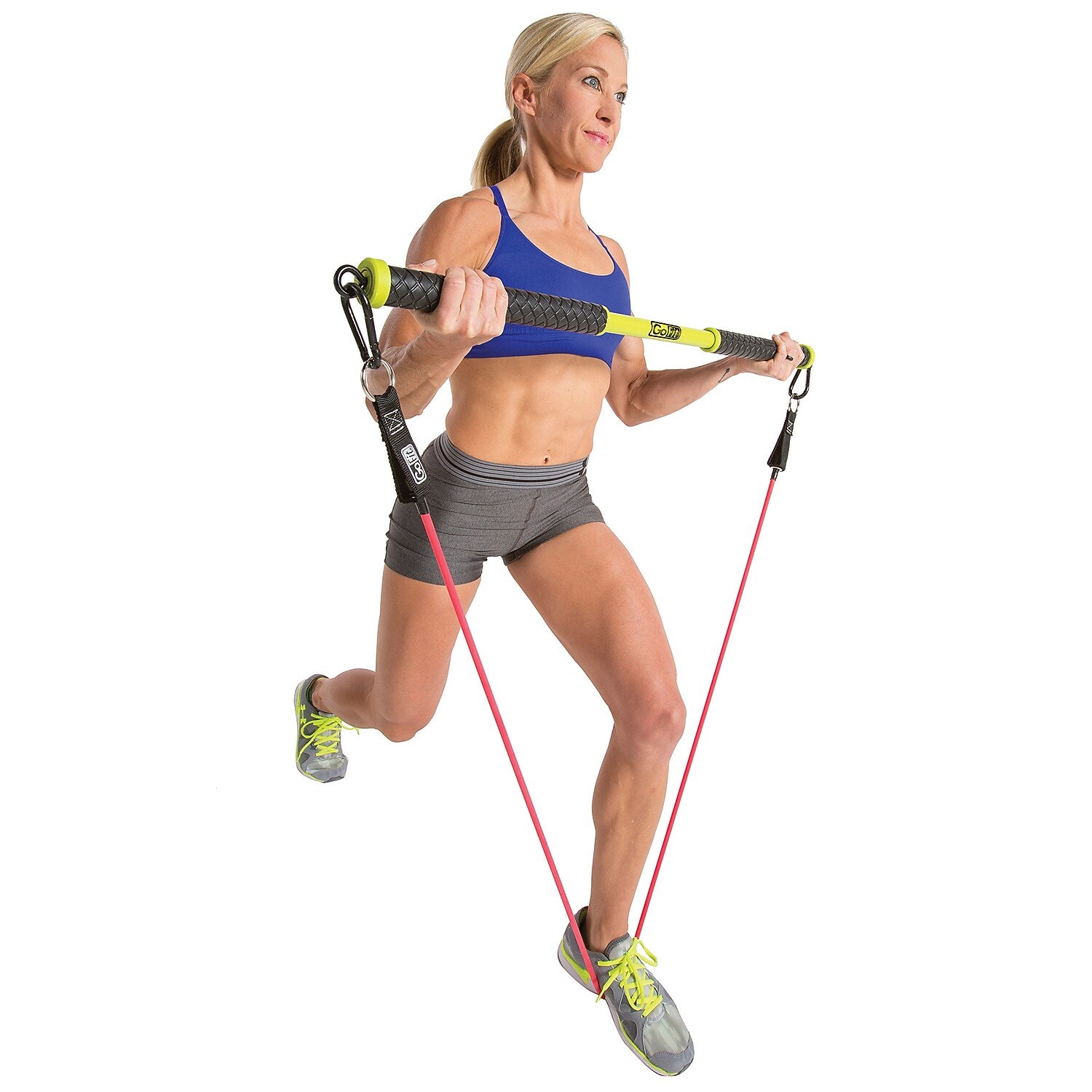 Gofit Resist-a-Bar Total-Body Strength-Training Tool, Green (GF-RAB)