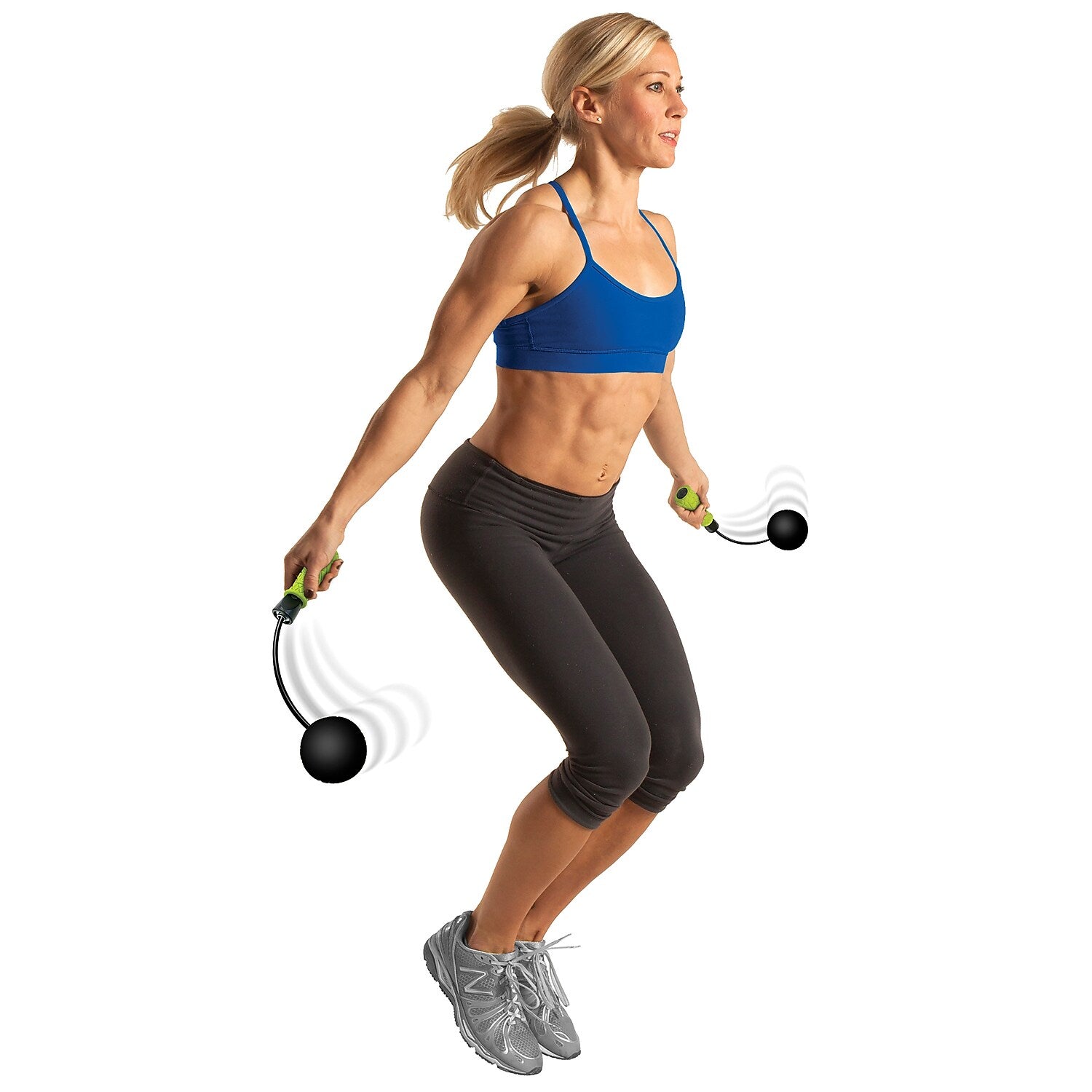 Gofit Ropeless Jump Rope, Green (GF-RJR)