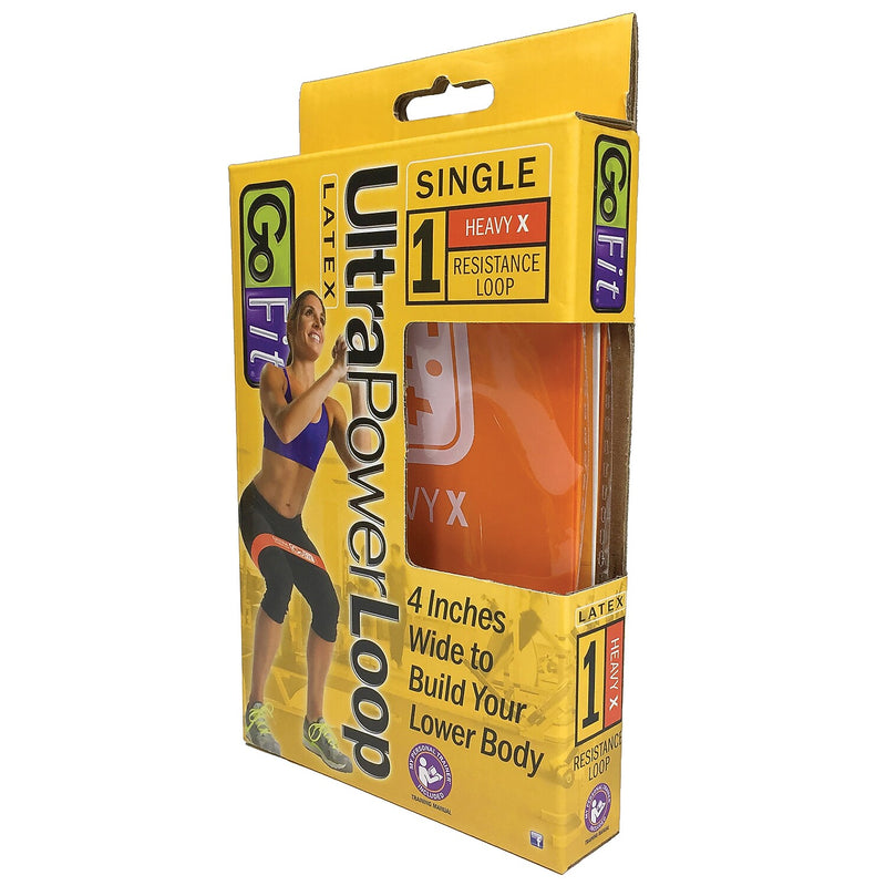 Gofit Ultra Power Loop Resistance Band, Orange (GF-SUPL-HX)