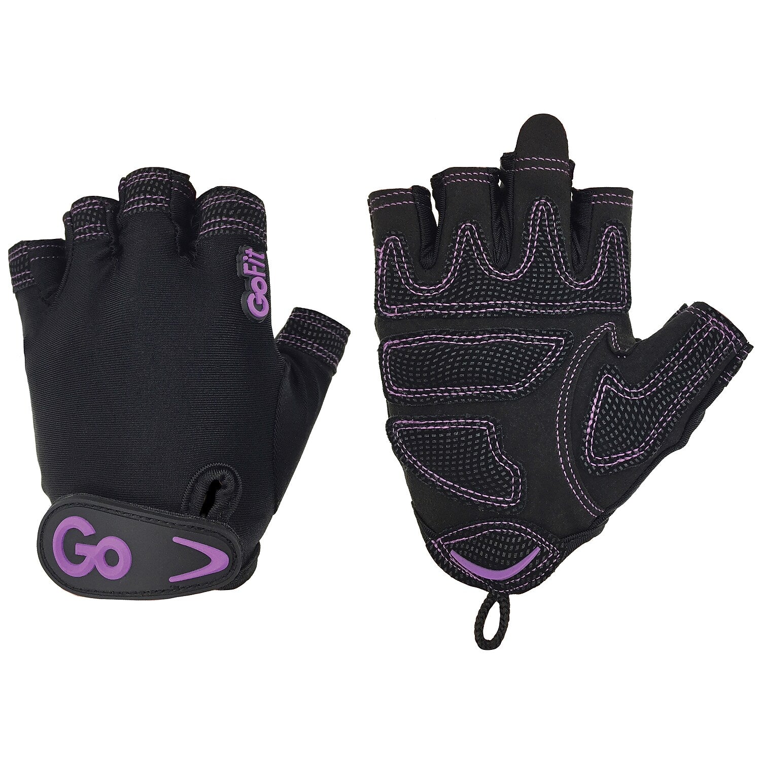 Gofit Xtrainer Small Weightlifting Gloves, Black/Purple (GF-WCT-S/PPL)