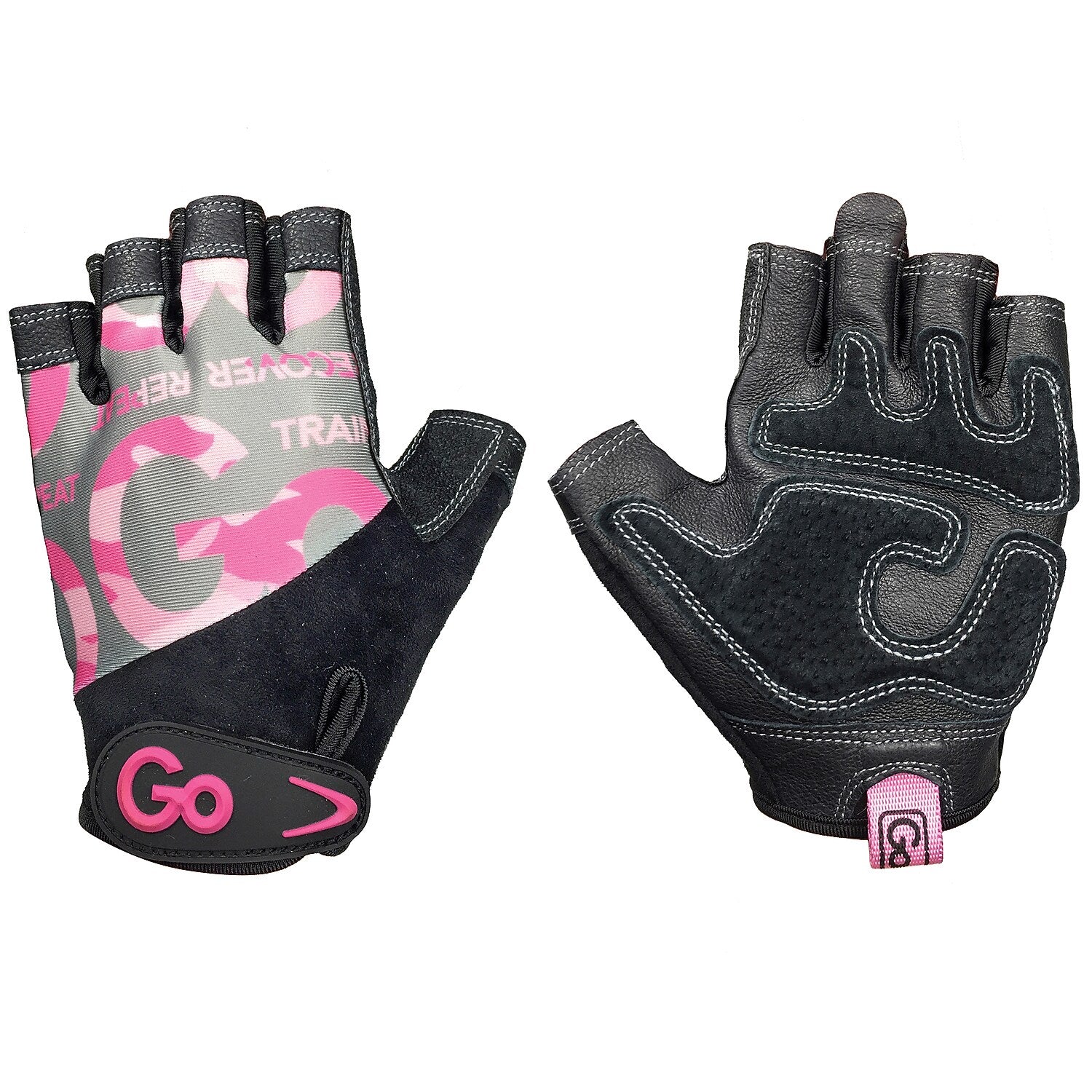 Gofit Large Weightlifting Gloves, Pink Camo (GF-WLG-L/PC)