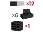 Luxor KwikBoost EdgePower Constant-Use Bundle, Black/Silver (KBEP-12B6C9)