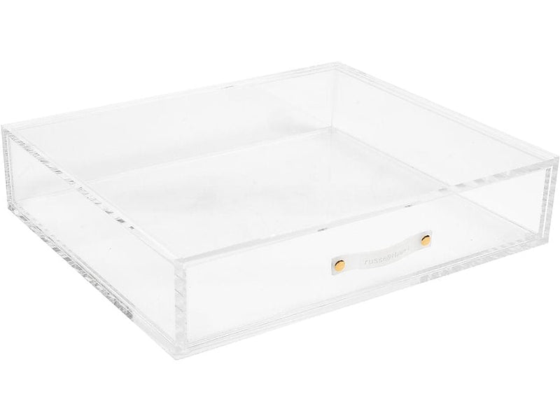 Russell+Hazel Stackable Storage Drawer, Clear/Gold (55745)
