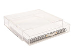 Russell+Hazel Stackable Storage Drawer, Clear/Gold (55745)