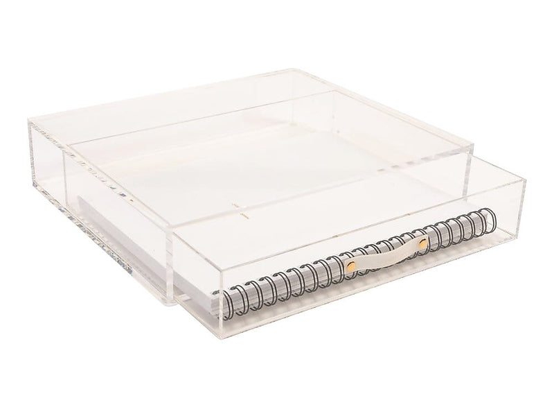 Russell+Hazel Stackable Storage Drawer, Clear/Gold (55745)