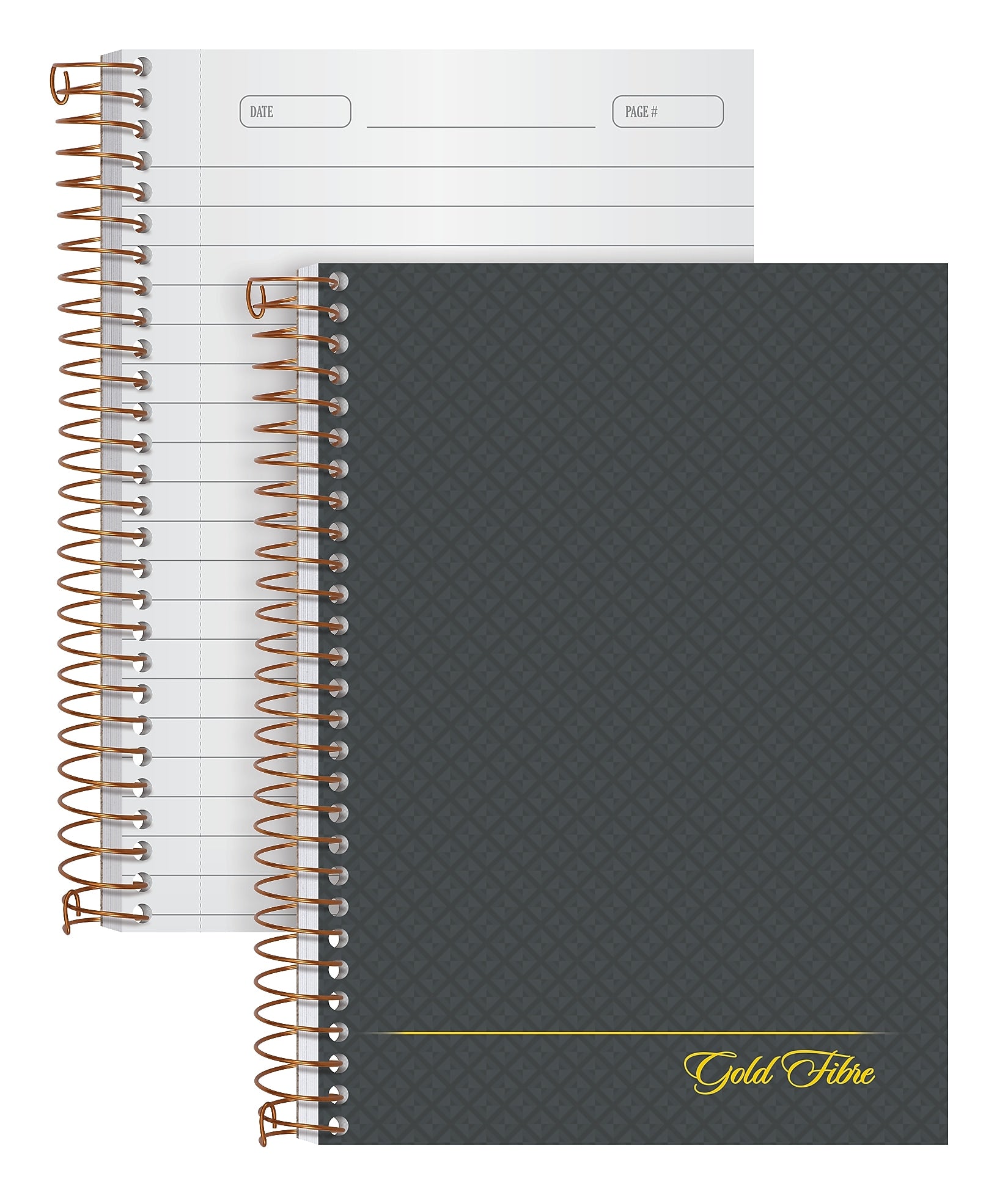 Ampad 1-Subject Professional Notebooks, 5" x 7", College Ruled, 100 Sheets, Gray/Silver (20-803R)