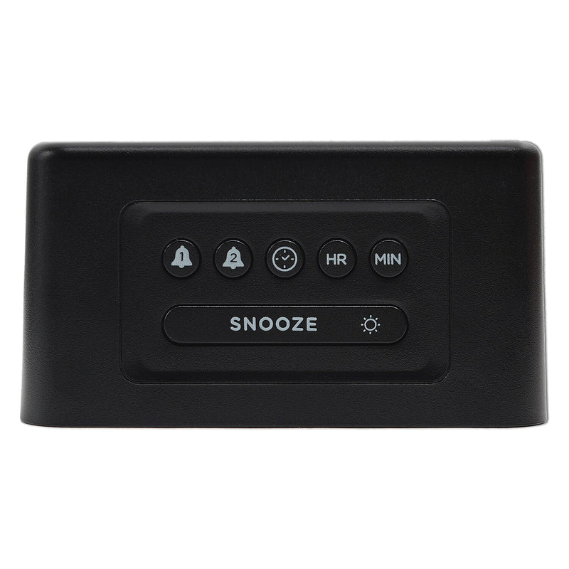 Lumoday Dual USB Alarm Clock, Plastic (LMD14)