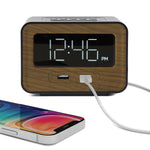 Lumoday Dual USB Alarm Clock, Plastic (LMD14)