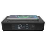 Lumoday USB Alarm Clock with Wireless Charging, Plastic (LMD80)