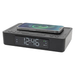 Lumoday USB Alarm Clock with Wireless Charging, Plastic (LMD80)