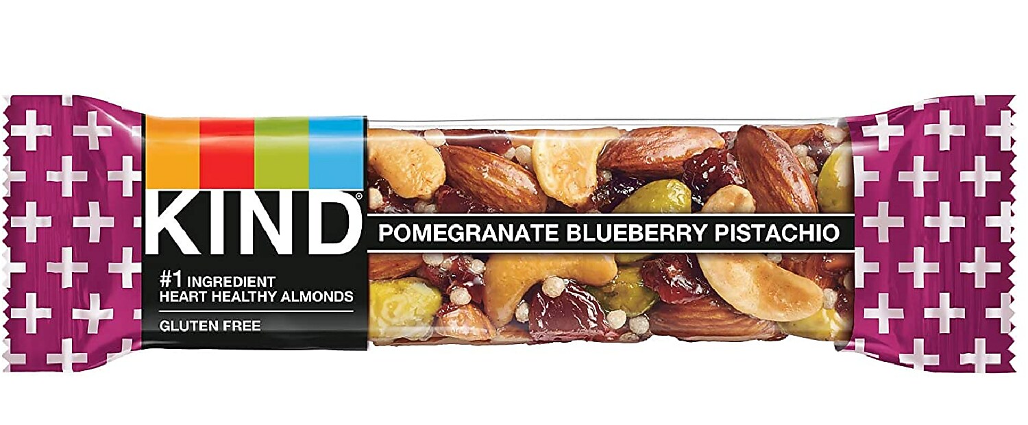 KIND Gluten Free Pomegranate Blueberry Pistachio Nutrition Bar, 1.4 oz., 12 Bars/Box (PHW17221)