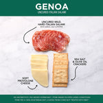 Creminelli Genoa, Provolone Cheese, Crackers, 0.5, 4/Pack (220-02086)