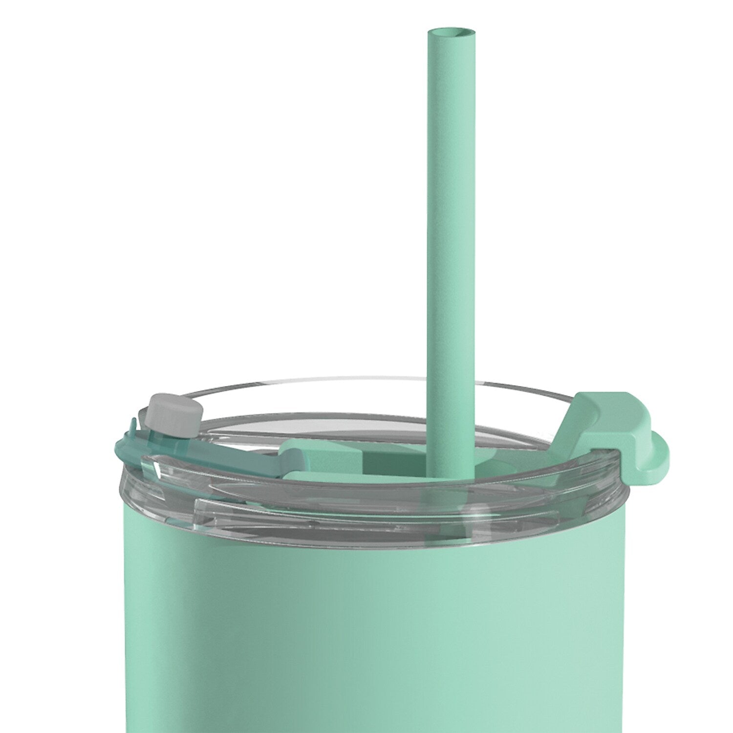 ASOBU 20-Ounce Aquilina Double-Wall-Insulated Stainless Steel Tumbler with Straw, Mint Green (NA-BF23MINT)