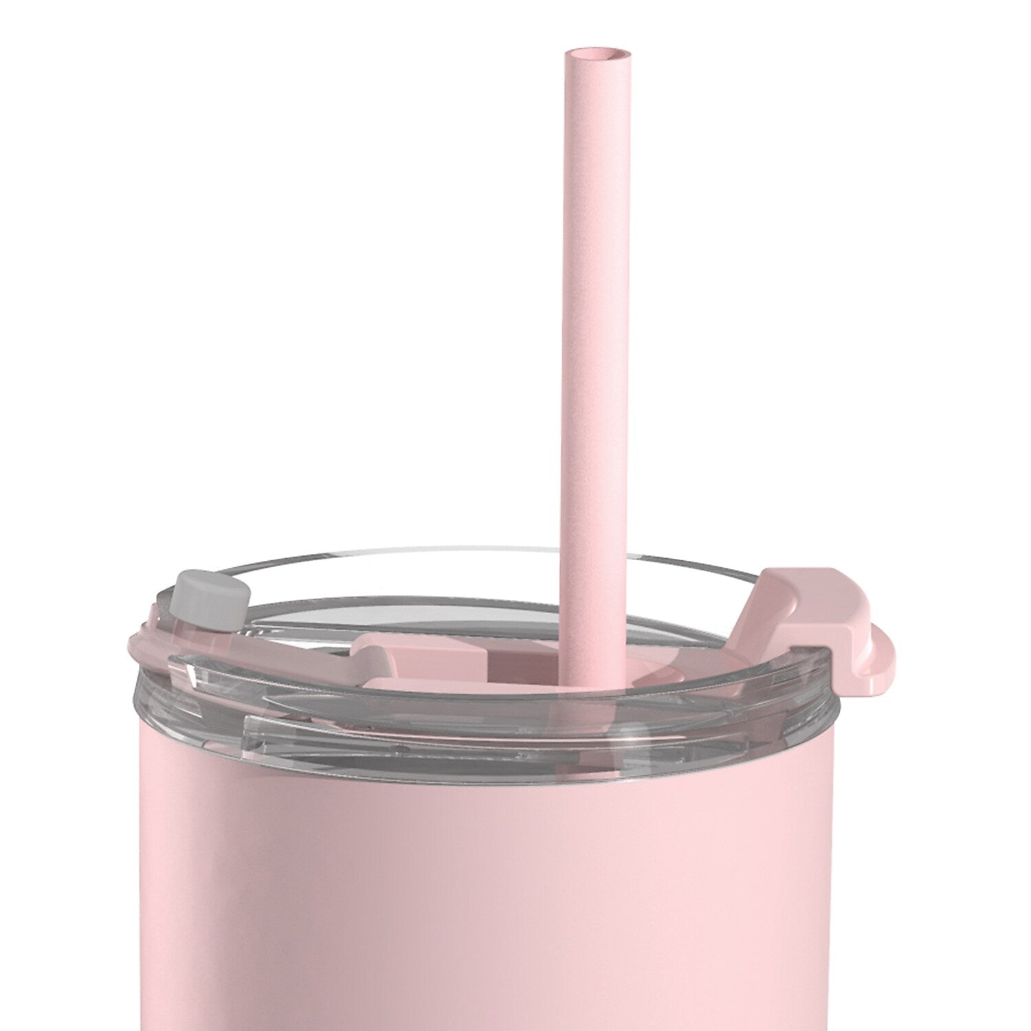 ASOBU 20-Ounce Aquilina Double-Wall-Insulated Stainless Steel Tumbler with Straw, Pink (NA-BF23P)