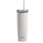 ASOBU 20-Ounce Aquilina Double-Wall-Insulated Stainless Steel Tumbler, White (NA-BF23W)