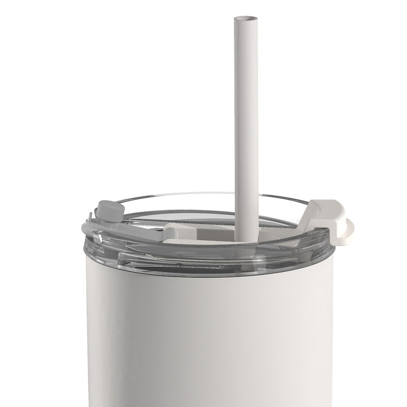 ASOBU 20-Ounce Aquilina Double-Wall-Insulated Stainless Steel Tumbler, White (NA-BF23W)