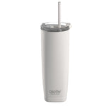ASOBU 20-Ounce Aquilina Double-Wall-Insulated Stainless Steel Tumbler, White (NA-BF23W)
