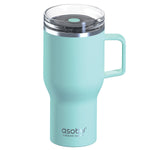 ASOBU Stainless Steel Double Wall Insulated Travel Mug, 28 oz., Teal (ADNANASM35TEAL)