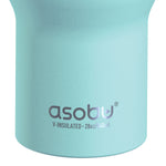 ASOBU Stainless Steel Double Wall Insulated Travel Mug, 28 oz., Teal (ADNANASM35TEAL)