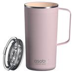 ASOBU Stainless Steel Double Wall Insulated Travel Mug, 20 oz., Pink (ADNANASM90P)