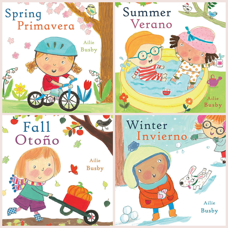 Child's Play Seasons Bilingual Books, Set of 4 (CPYCPS)