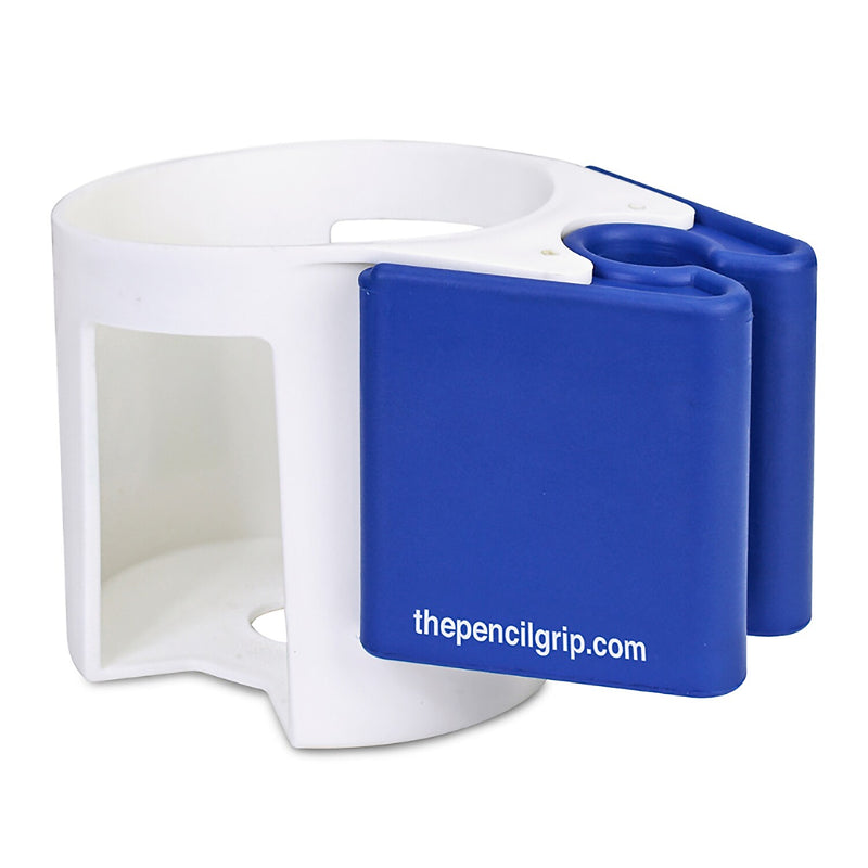 The Pencil Grip Hydro Holdr Clip-On Bottle Holder, White/Blue, 6/Pack (TPG82006)