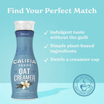 Califia Farms Vanilla Oat Milk Liquid Creamer, 25.4 oz., 2/Pack (600-00278)