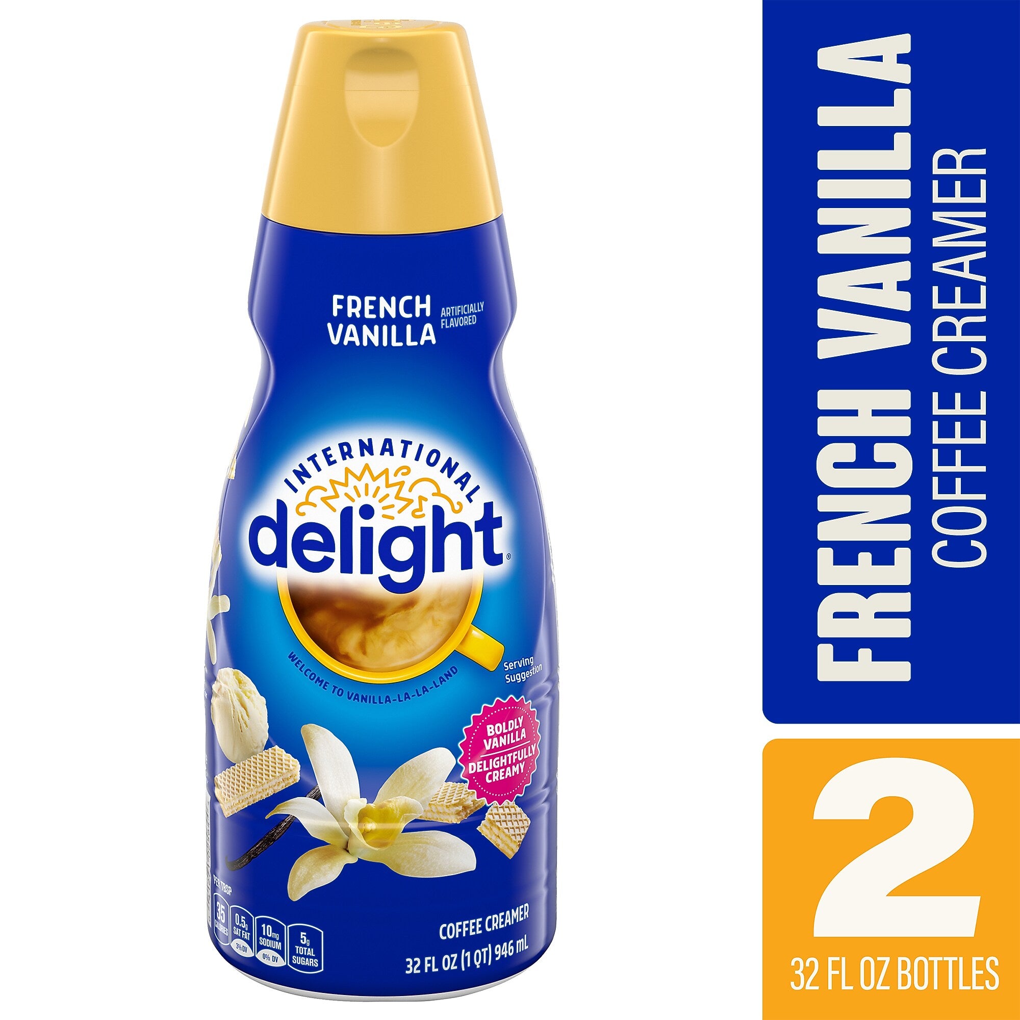 International Delight French Vanilla Coffee Creamer 32 oz., 2/Pack (600-00279)