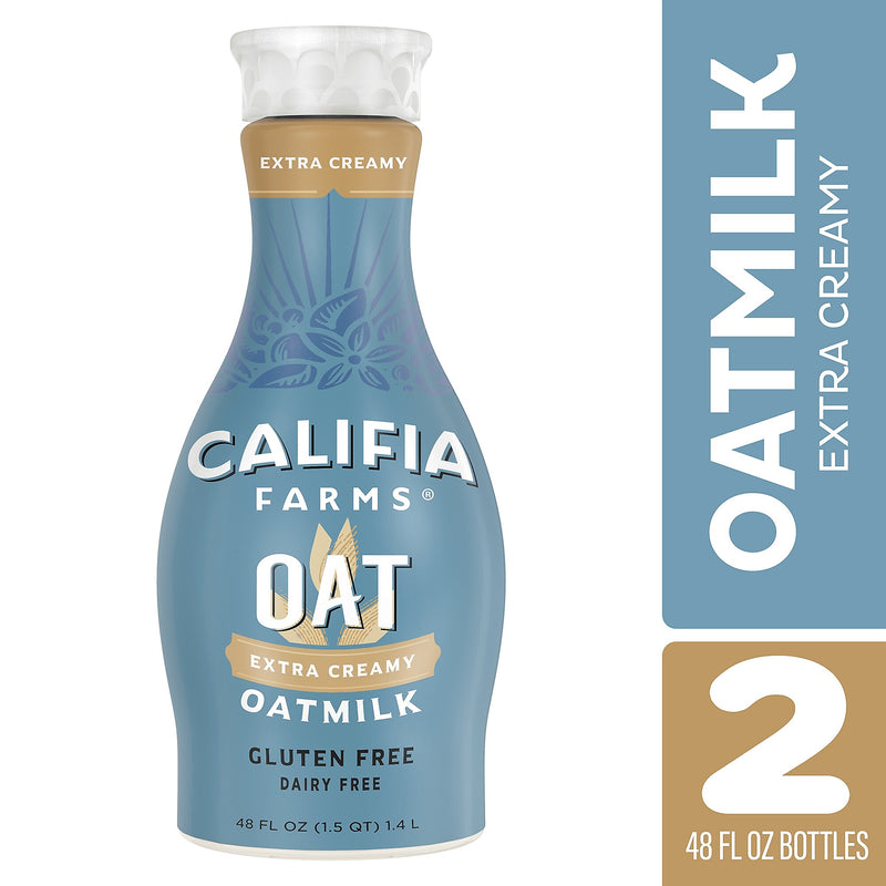 Califia Farms Extra Creamy Oatmilk, 48 oz., 2/Pack (600-00283)